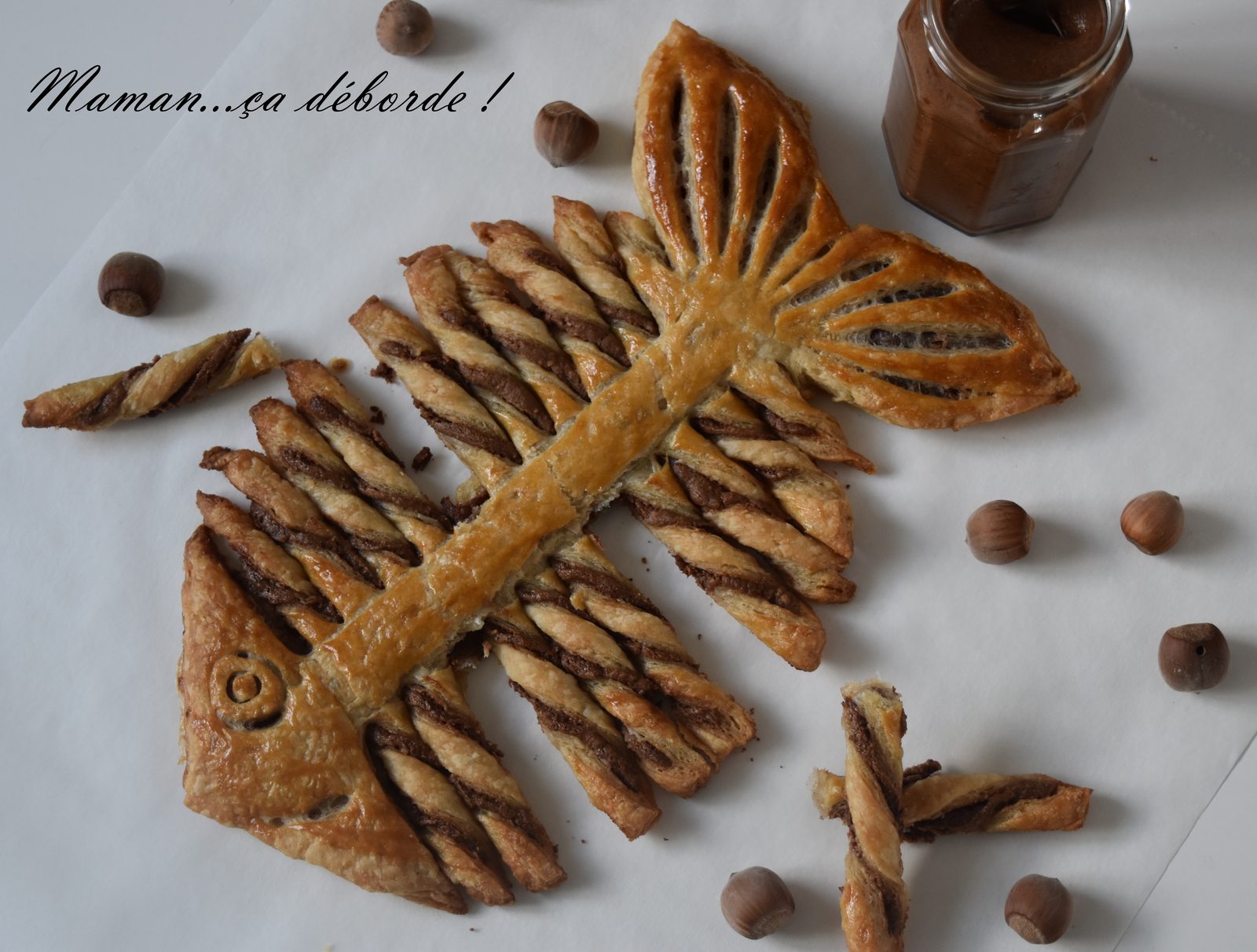 Poisson d'avril feuilleté au chocolat