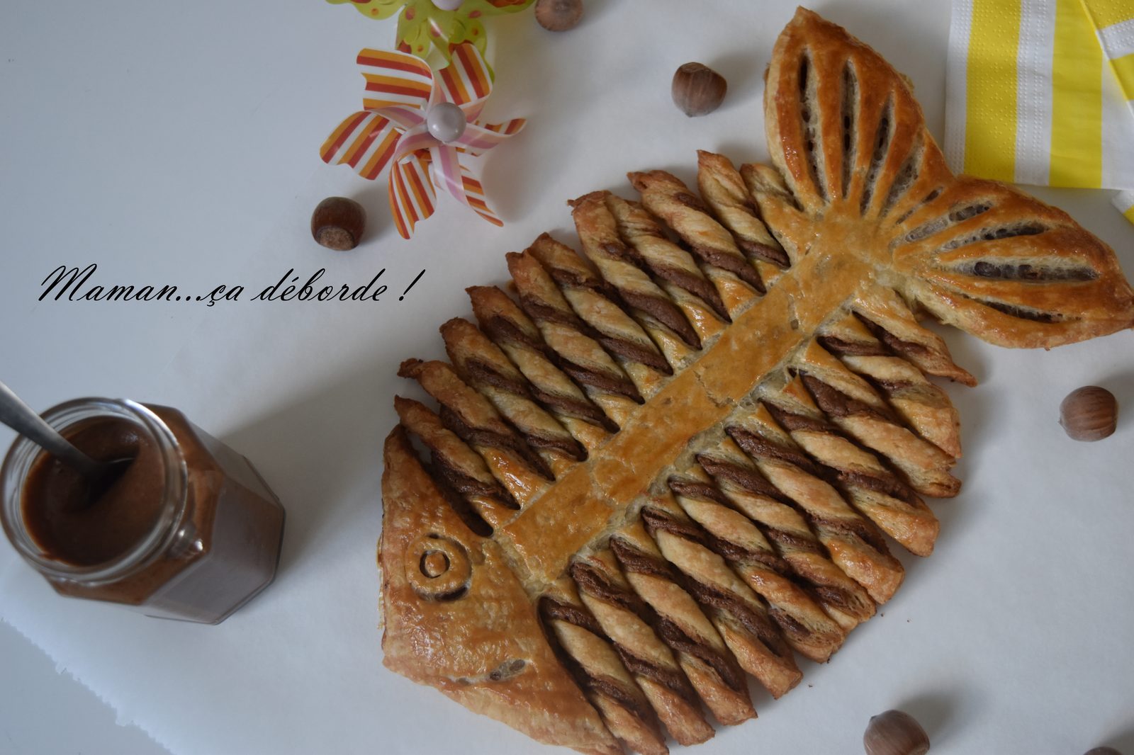Poisson d'avril feuilleté au chocolat
