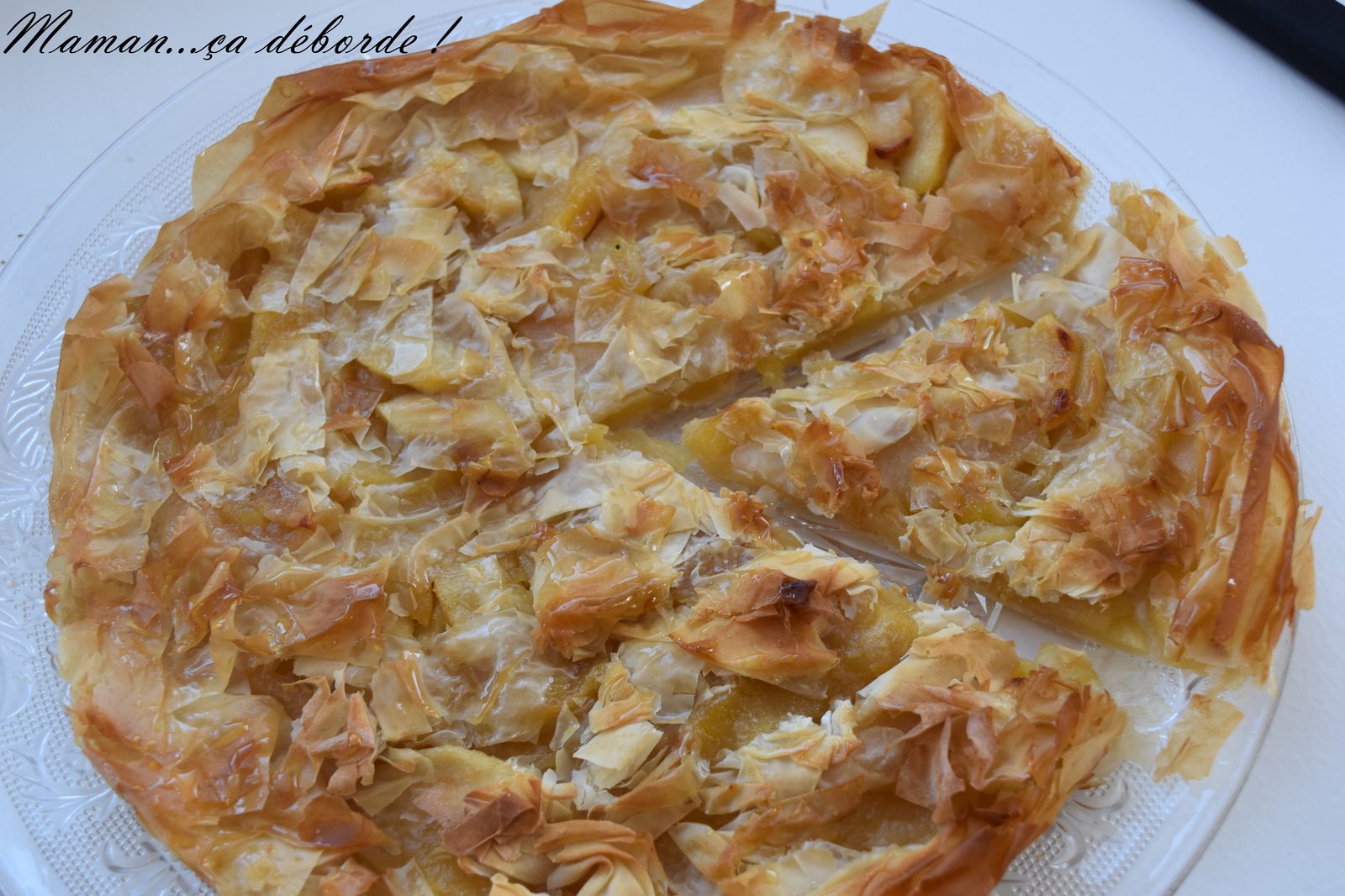 Tarte fine aux pommes et golden syrup