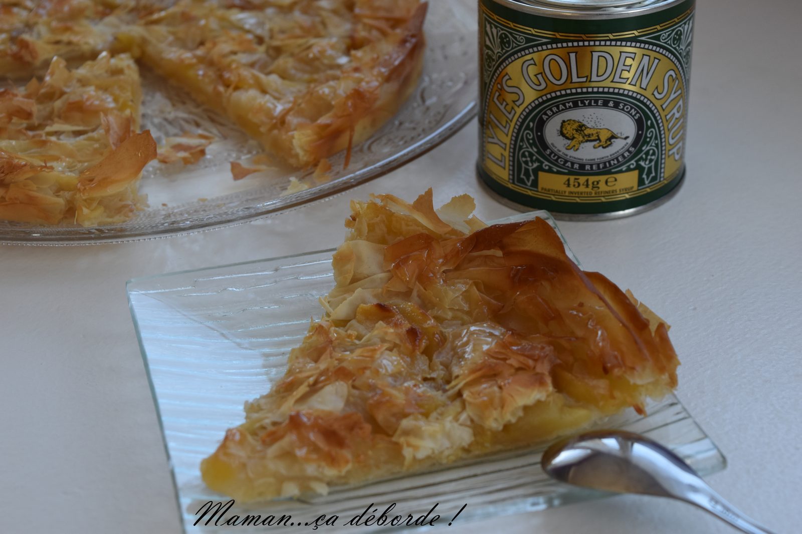 Tarte fine aux pommes et golden syrup