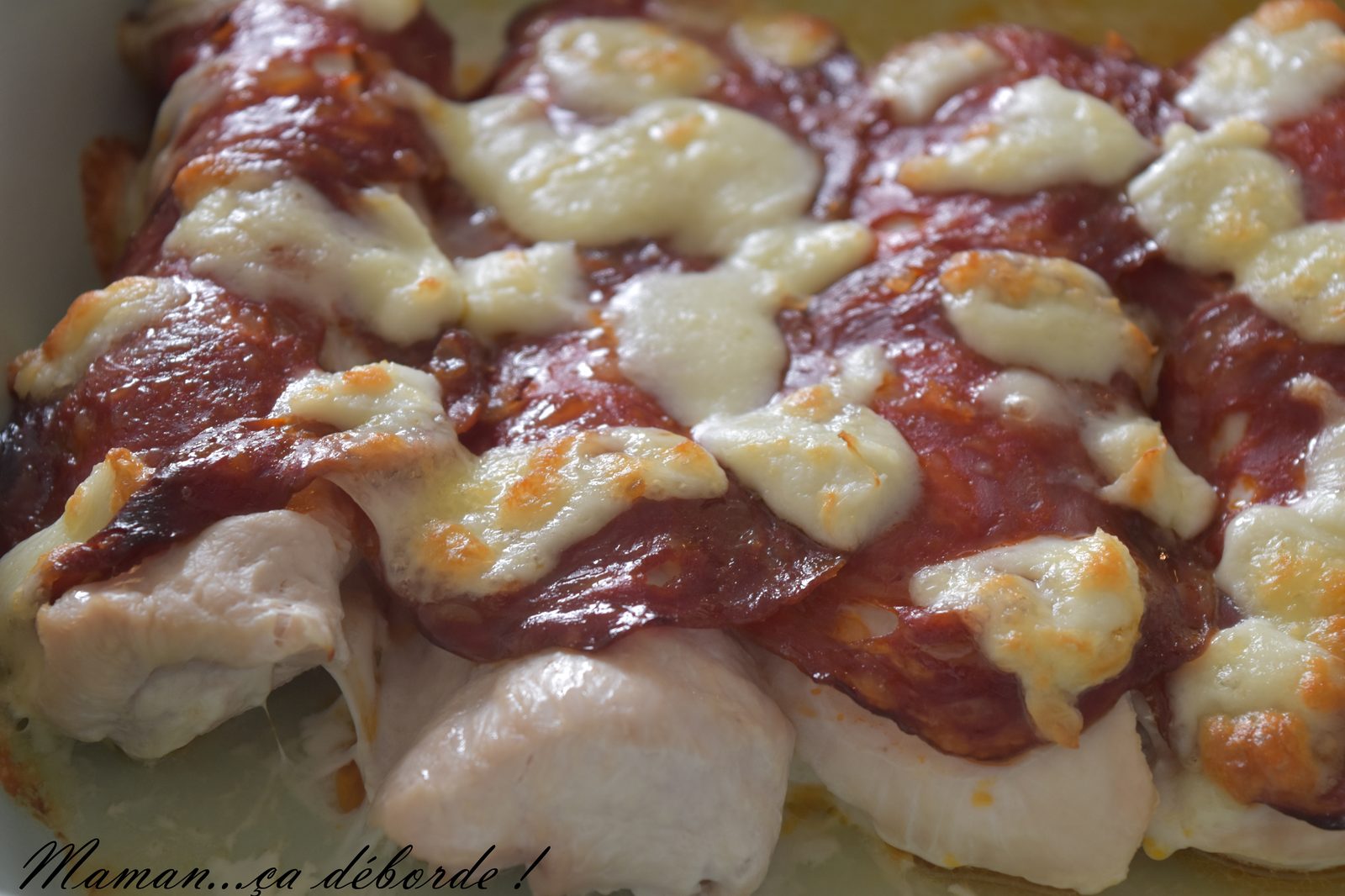 Escalopes de dinde gratinées au chorizo