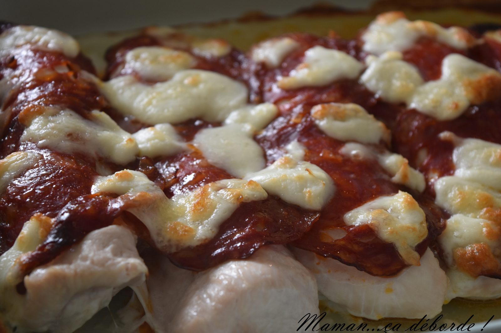 Escalopes de dinde gratinées au chorizo