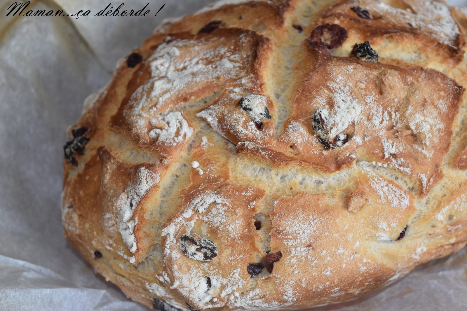 Pain cocotte aux cranberries
