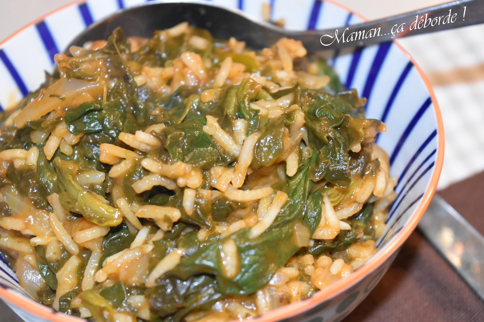 Spanakorizo - Le riz aux épinard grec