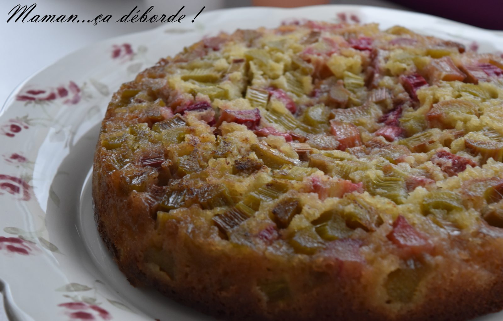 Gâteau à la rhubarbe