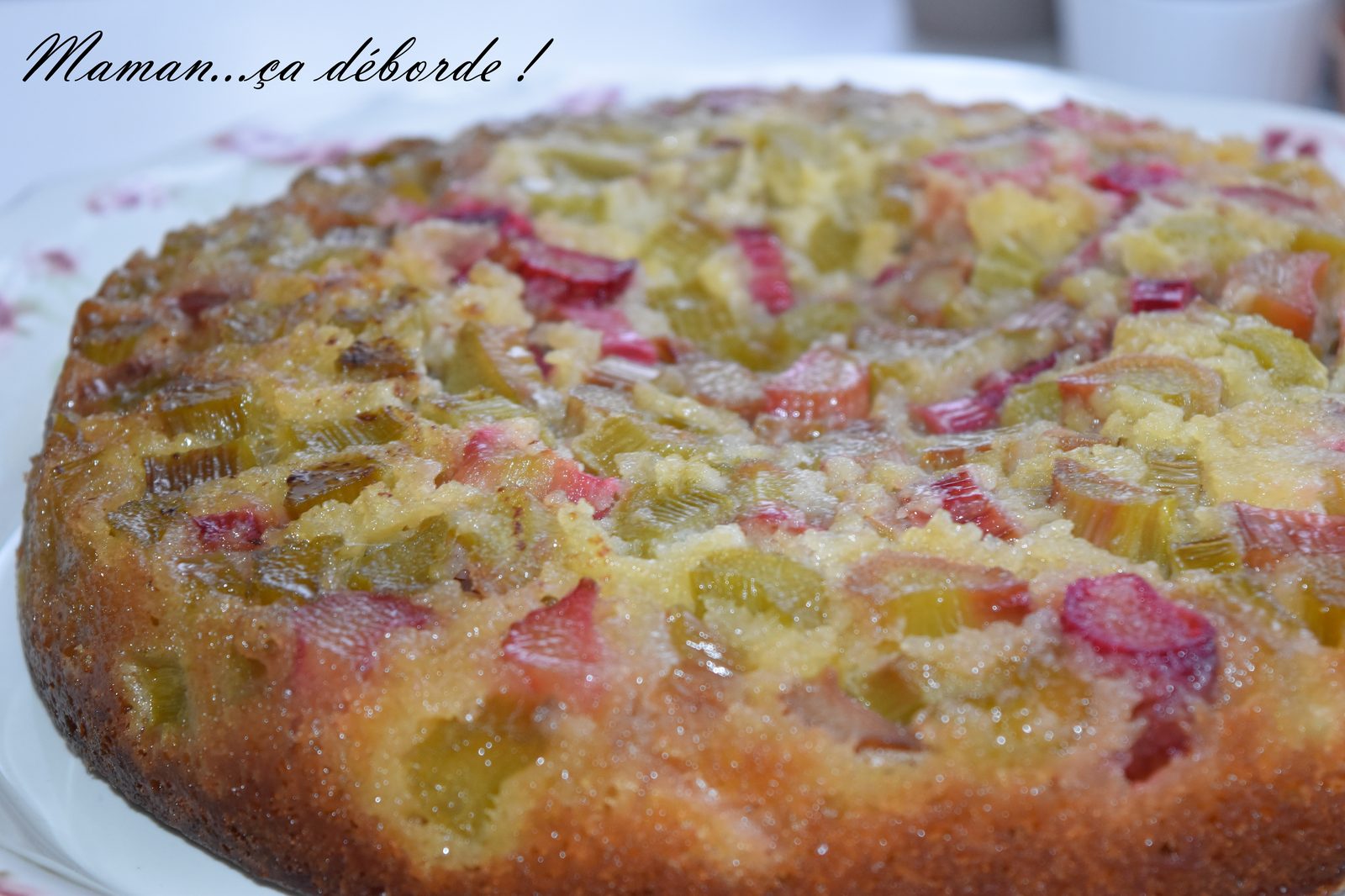 Gâteau à la rhubarbe