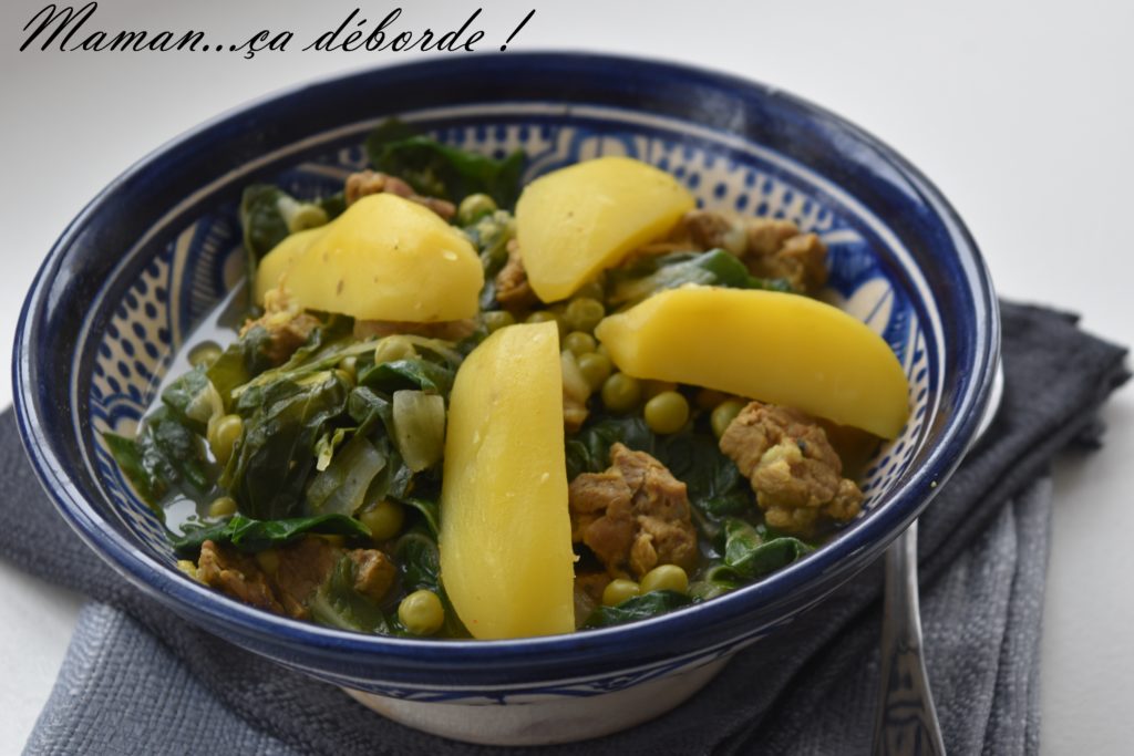 Tajine D Agneau Aux Blettes Et Petits Pois Maman A D Borde