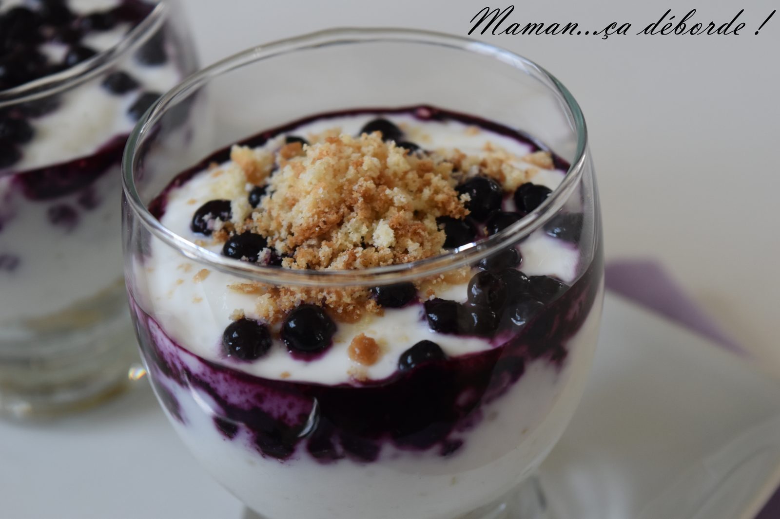 Trifle aux myrtilles