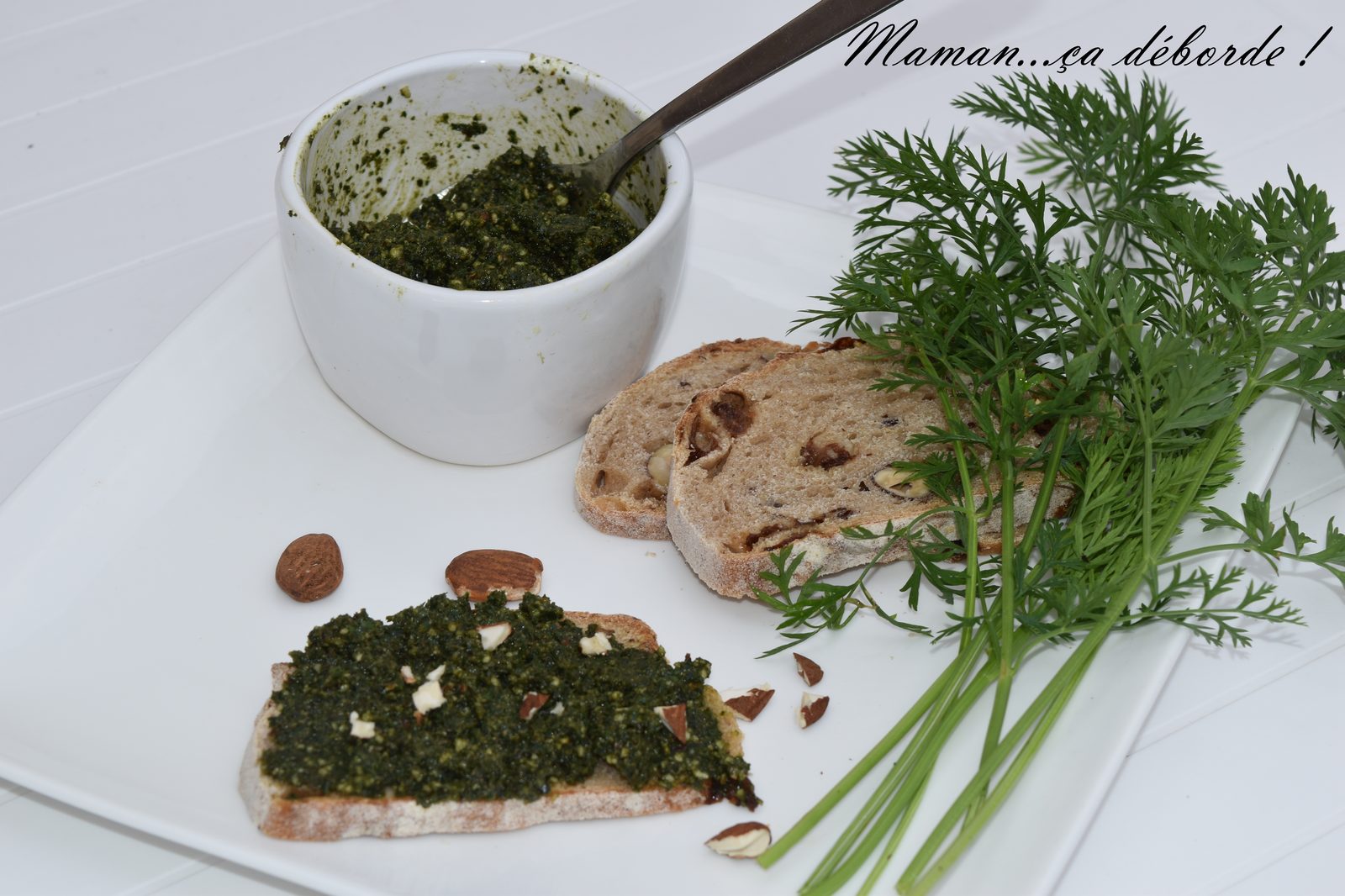 Pesto de fanes de carottes