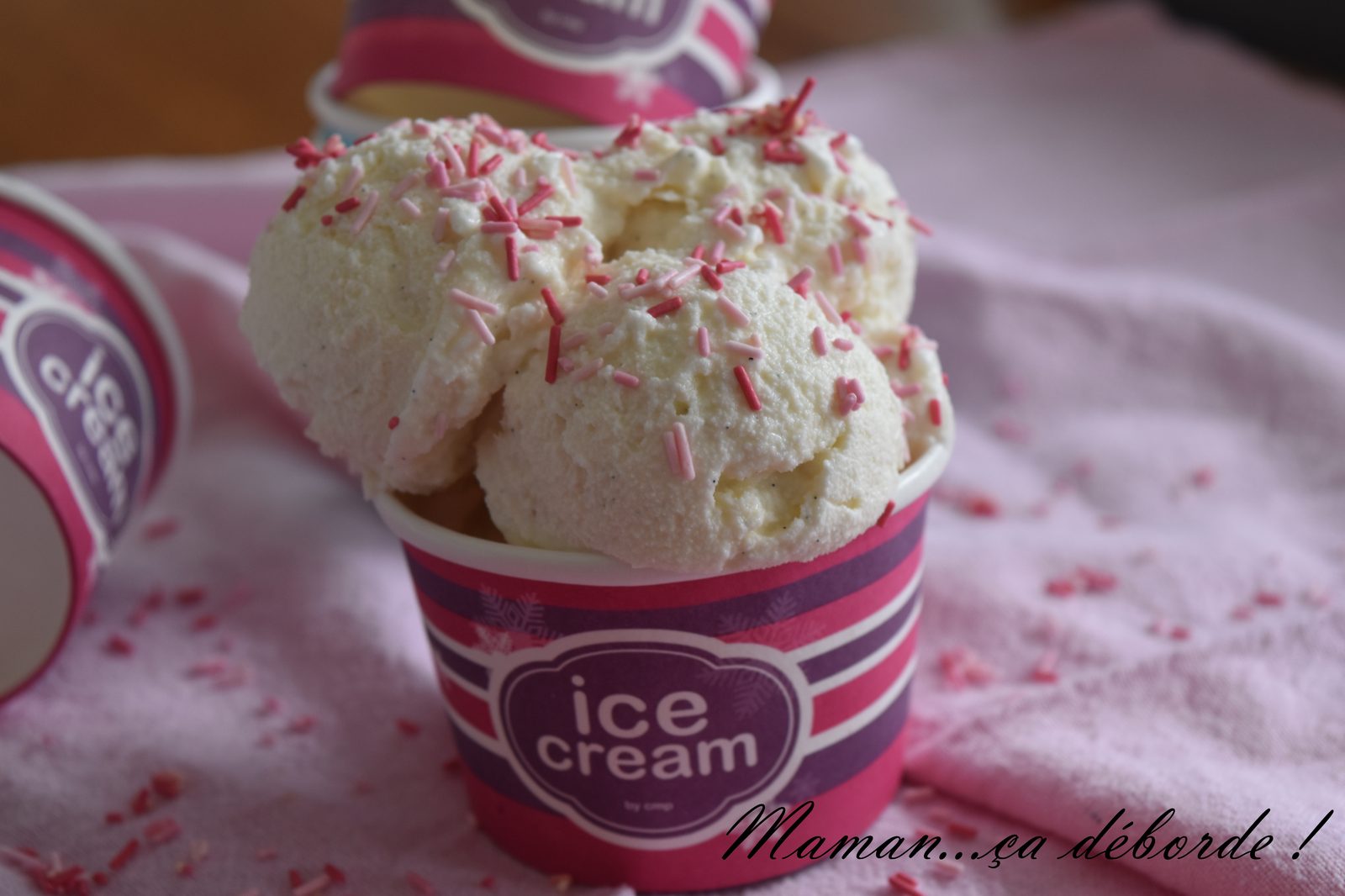 Glace vanille sans oeuf