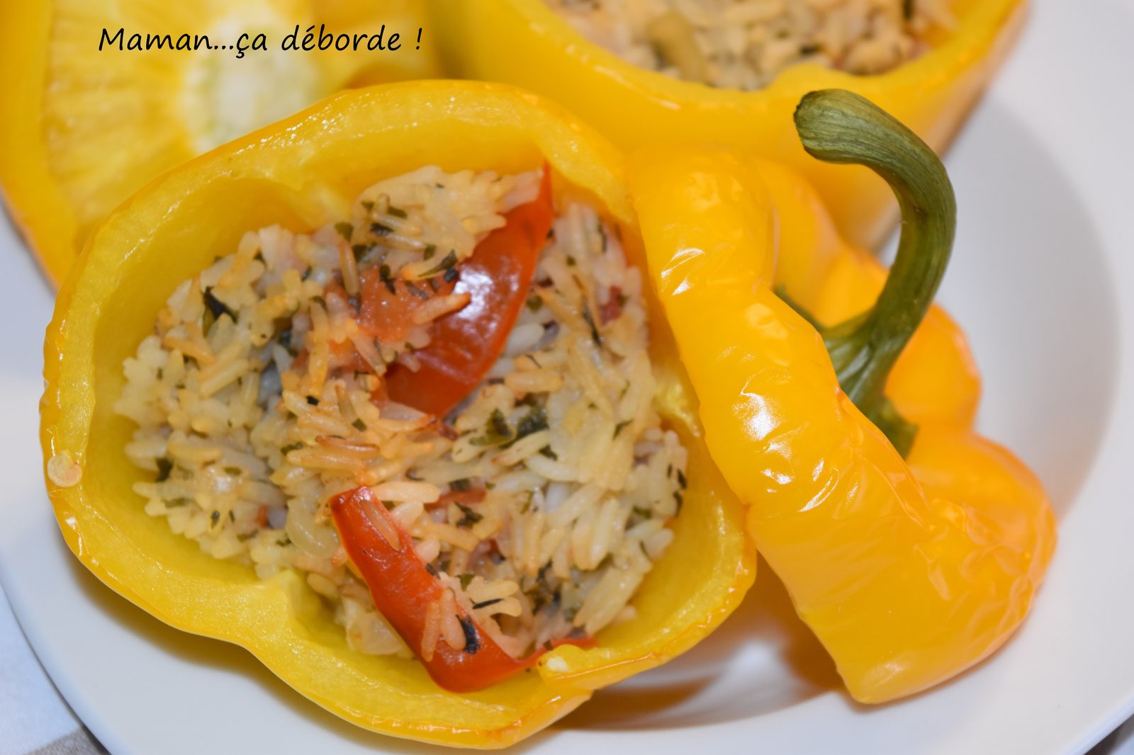 Poivron farci au riz