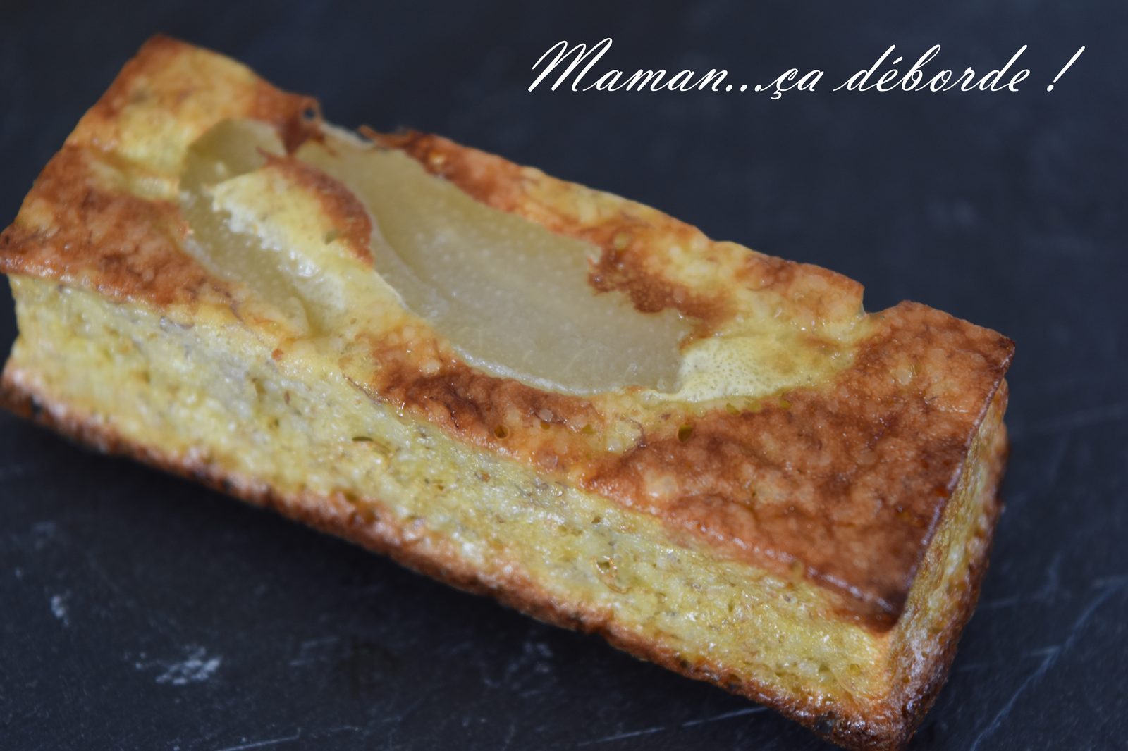 Gâteau de semoule à la poire