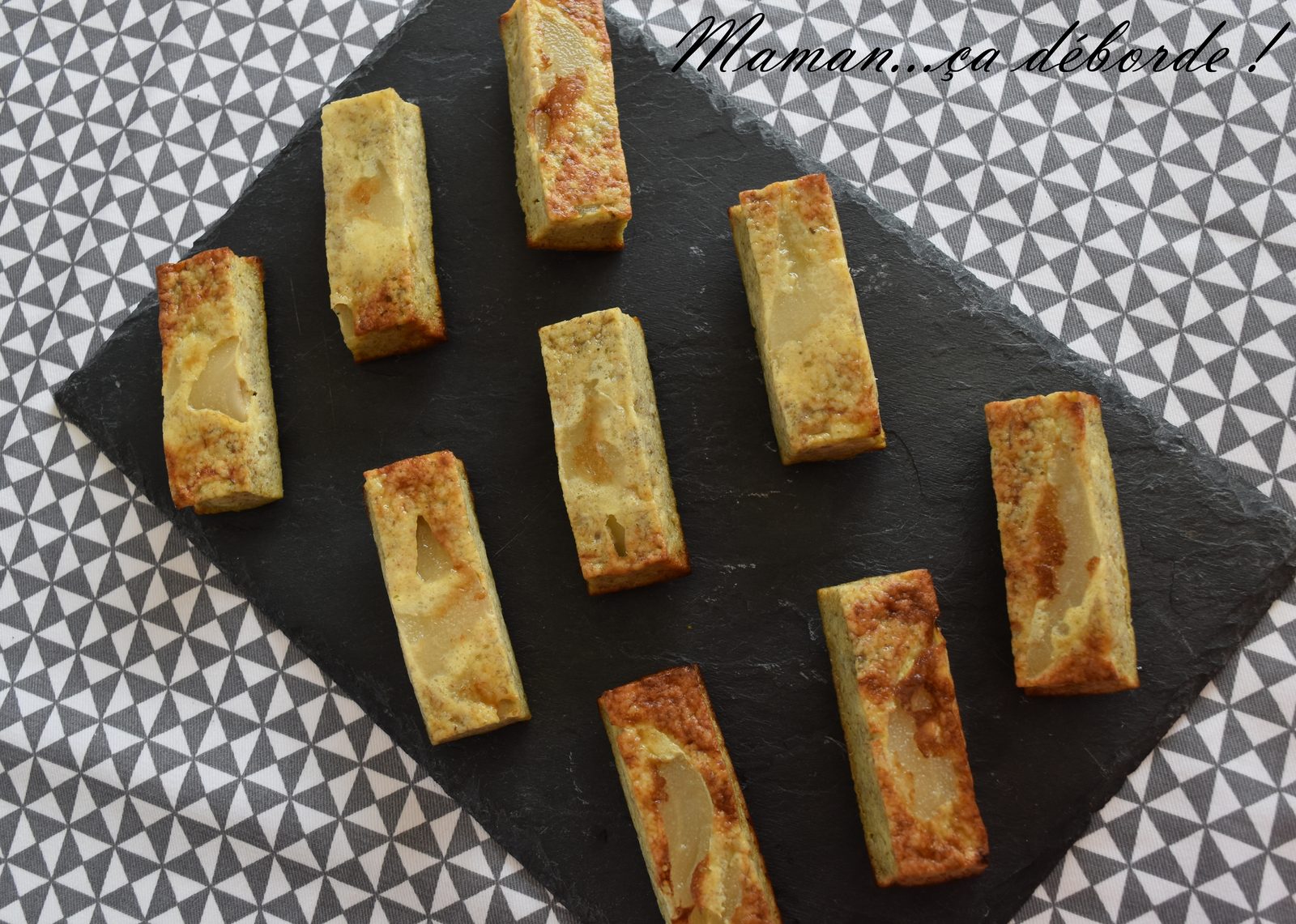 Gâteau de semoule à la poire