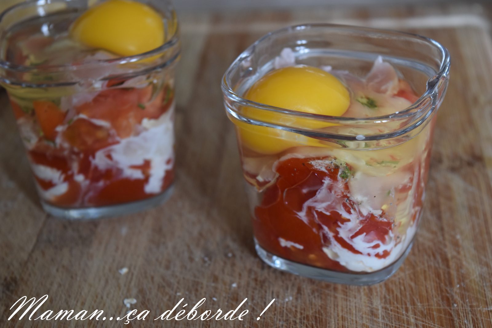 Oeuf cocotte à la tomate