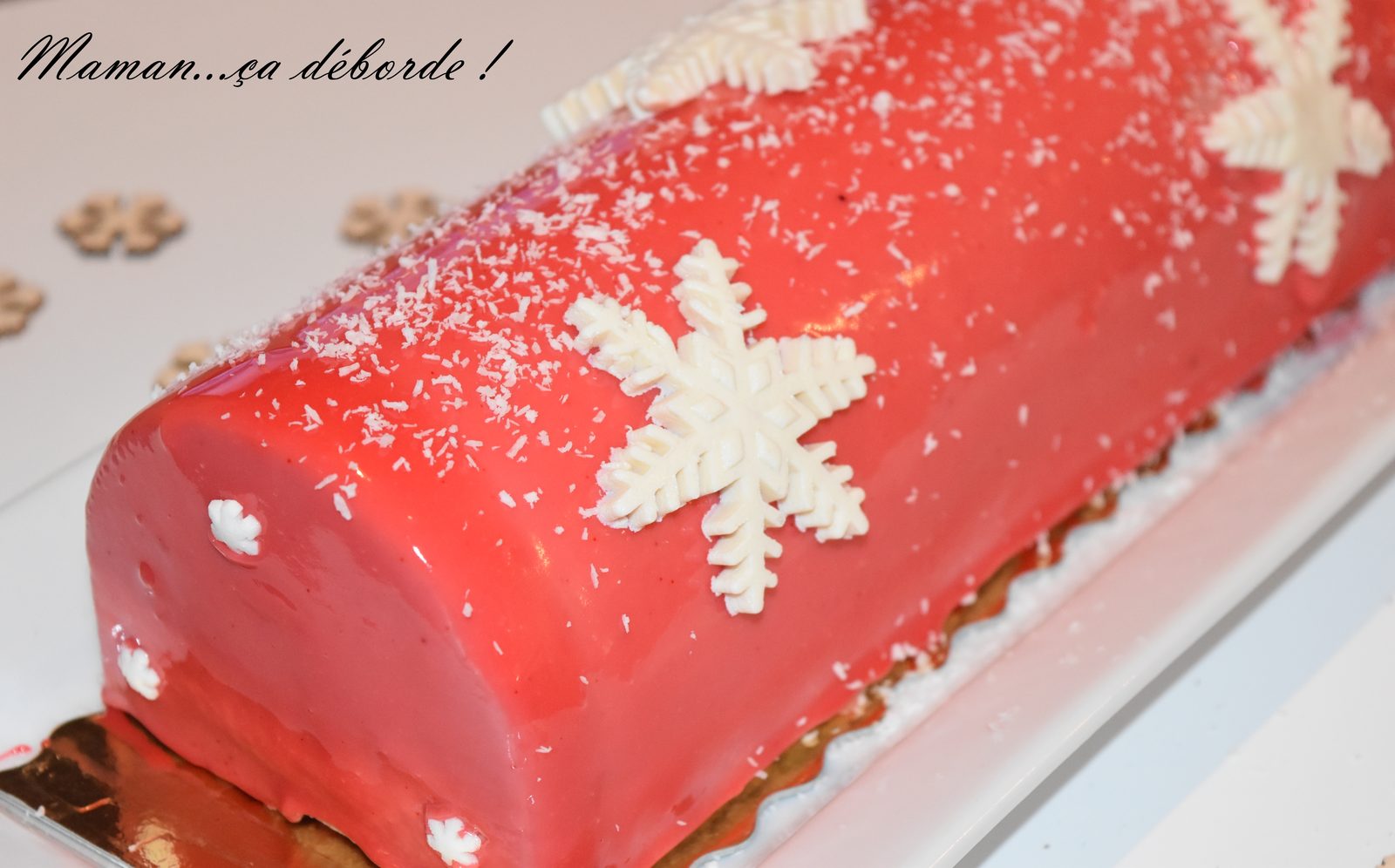 Bûche fraise et vanille