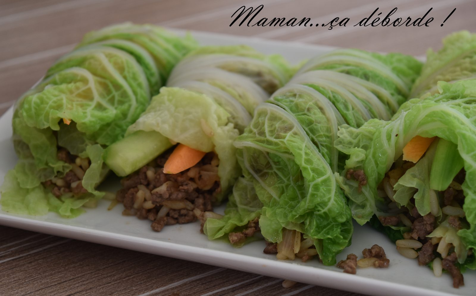 Rouleau de chou au boeuf haché
