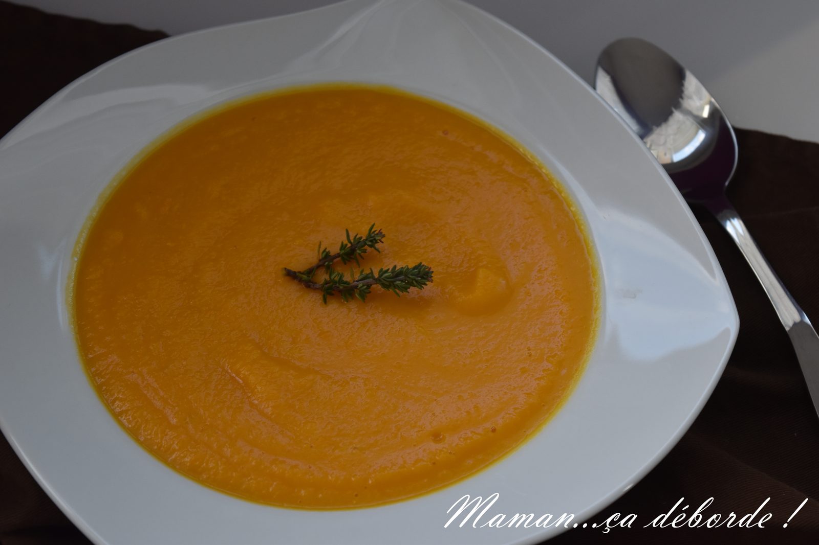 Velouté potimarron et carotte