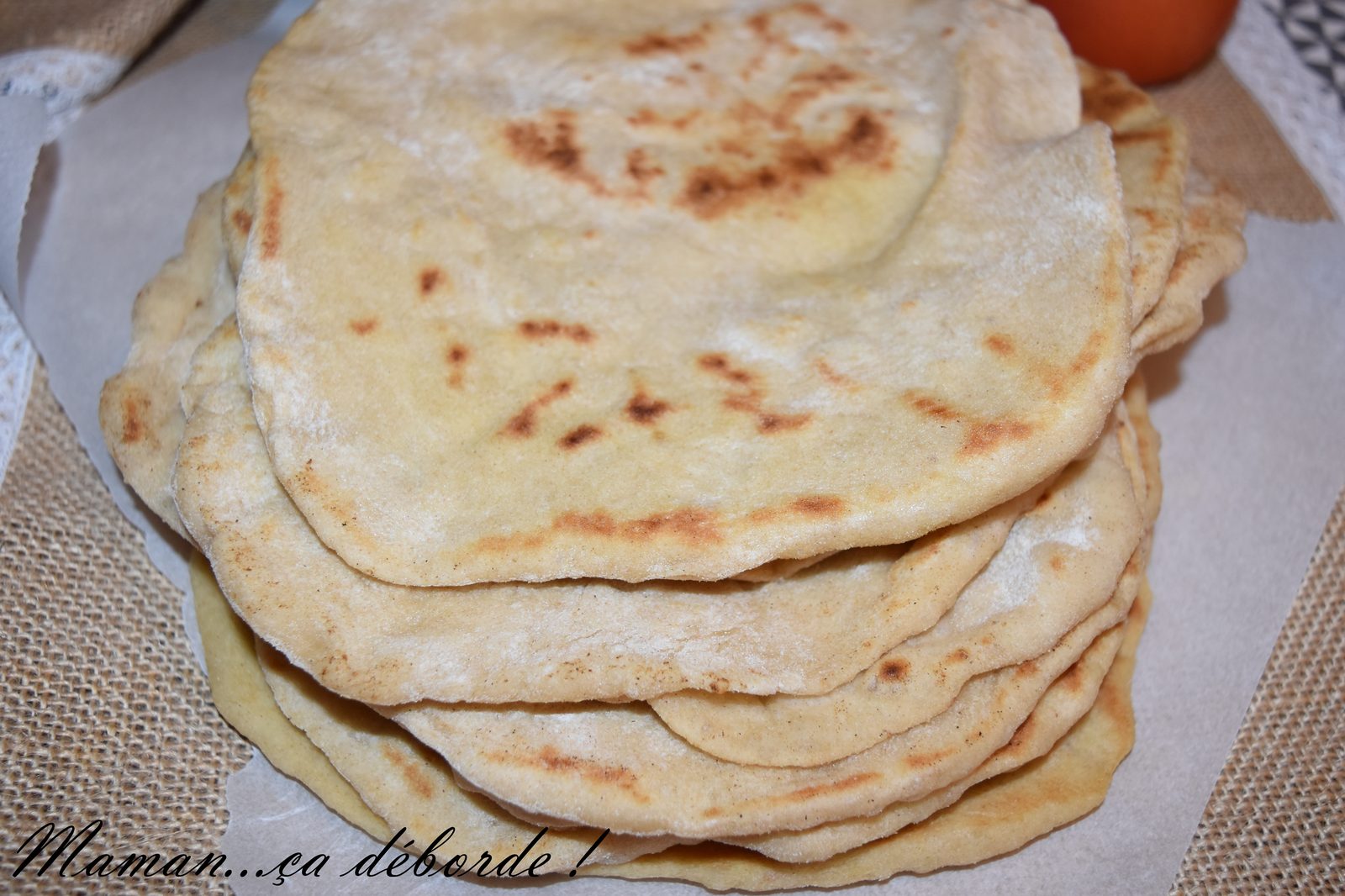 Pain pita à la poêle