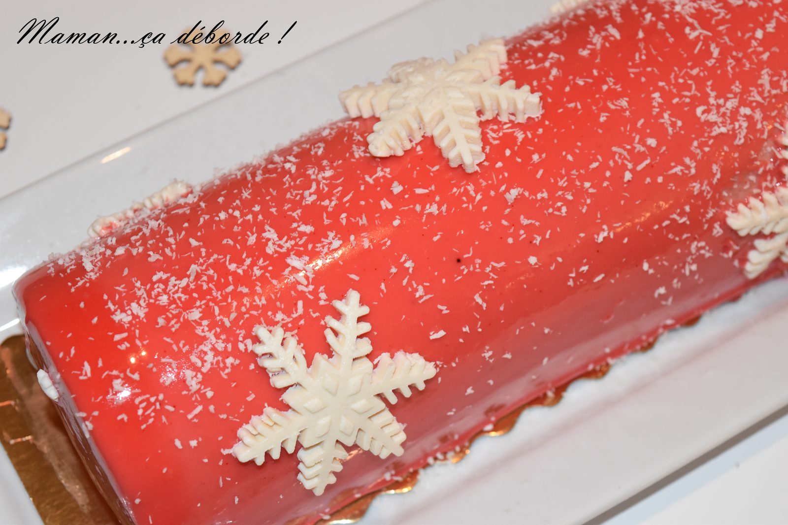 Bûche fraise et vanille