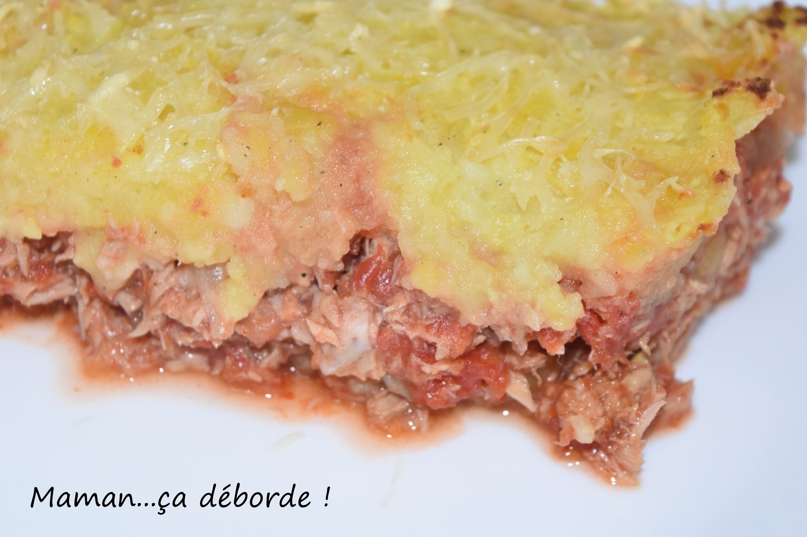 Parmentier de thon et tomate