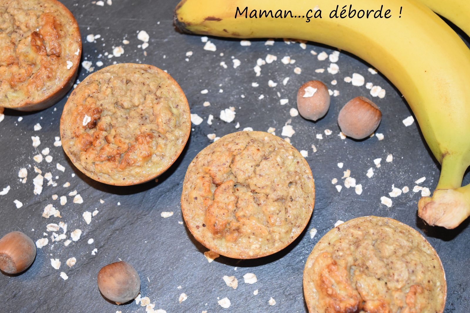 Petits Cakes banane noisette