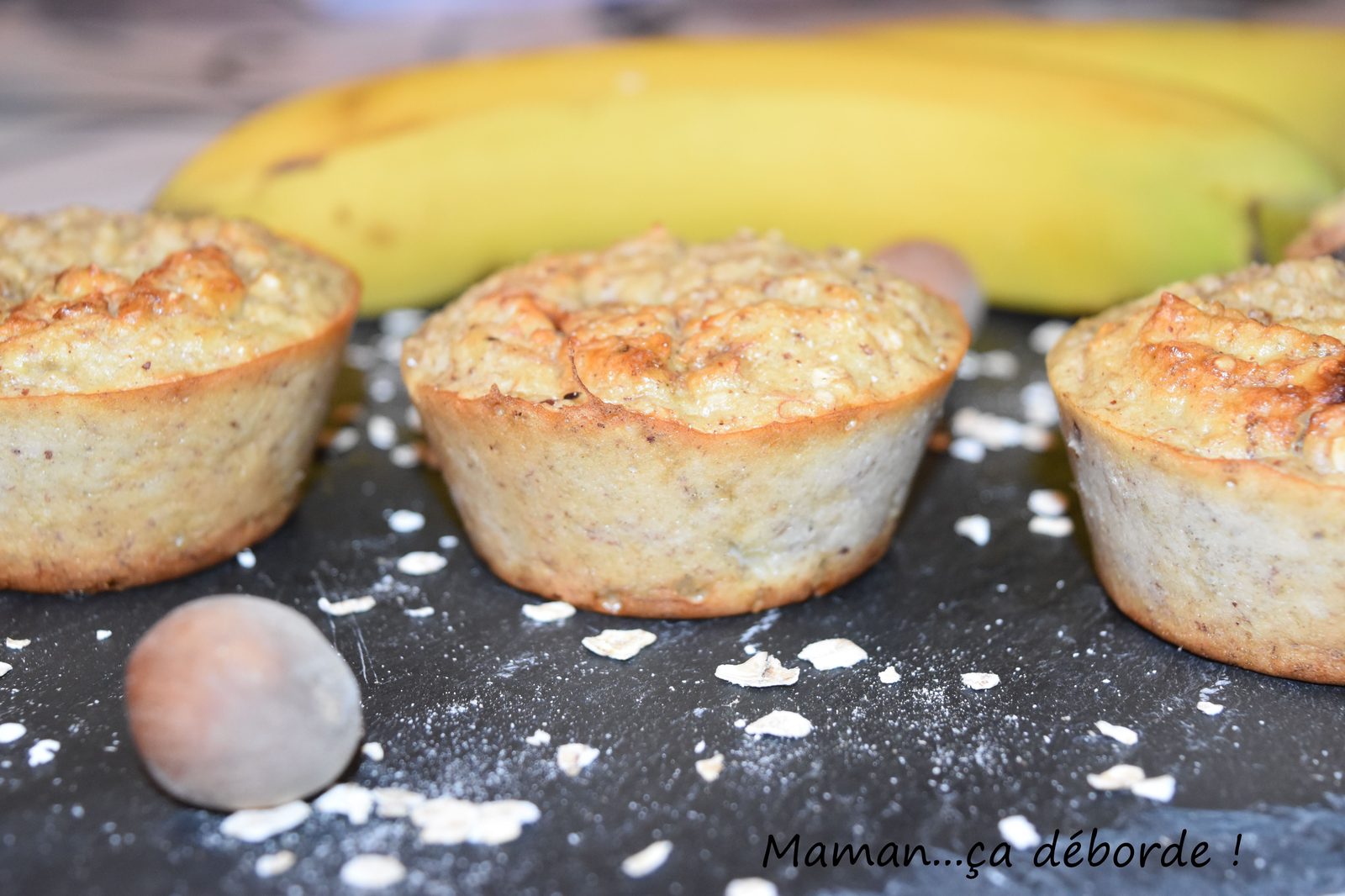 Petits cakes banane noisette