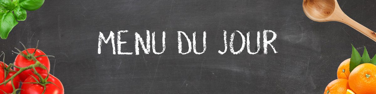 Mon menu de midi